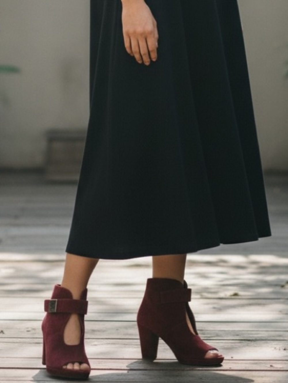 Michael Kors Devenport Booties Bordeaux Maroon Suede Stilettos Size 10